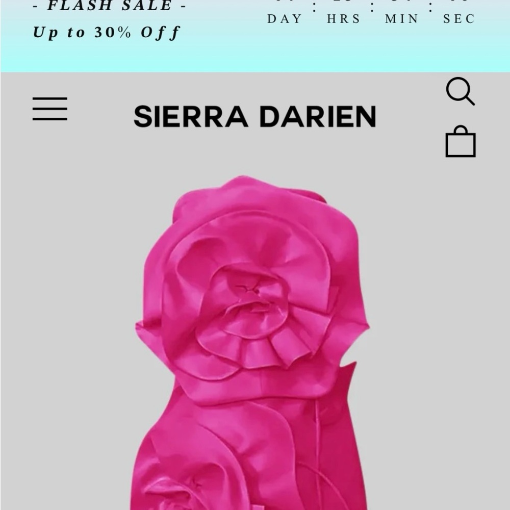 Sierra Darien Vibrant Pink Rose Dress